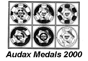 Audax medals - 2000